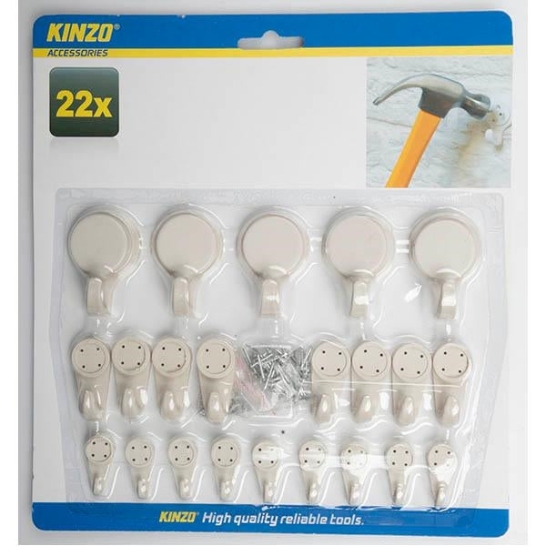 WALL HOOK & NAILS 22PCS