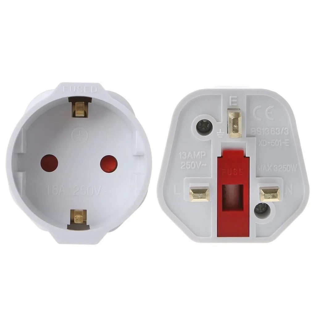 EURO TRAVEL ADAPTOR 13A EU-UK