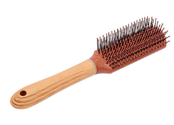 HAIR BRUSH ASSORTED WOOD IN DISPLAY