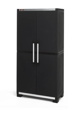 KETER XL GARAGE CABINET BLACK/ALUMINIUM