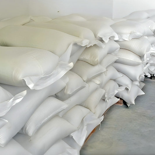 WHITE RUBBLE BAGS 55X100