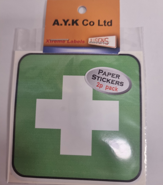 SIGN PAPER CROSS 8X8 2PCS