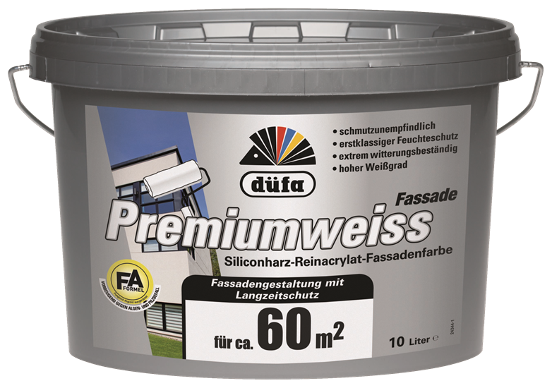 EXTERIOR PAINT PREMIUM WHITE D150 10LTR DUFA