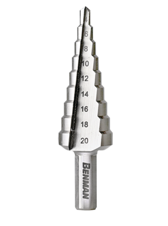 HSS M2 STEP DRILL BIT 4-12MM 6MM 22MM BENMAN
