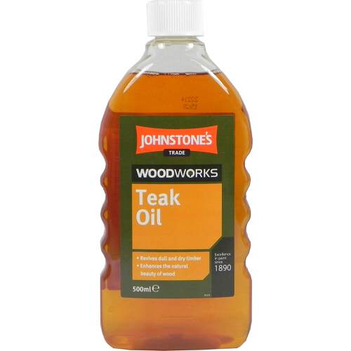 TEAK OIL CLEAR 500ML JOHNSTONE'S