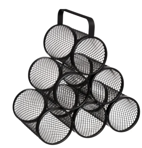 BLACK METAL BOTTLE RACK X6 MAYAJ