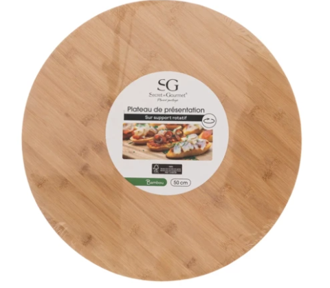 BAMBOO TURNING TRAY D50