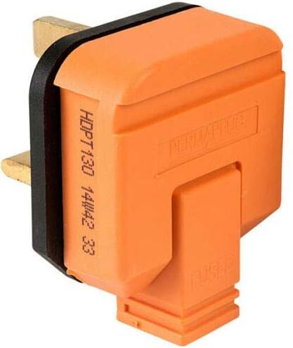 PERMAPLUG 13AMP PLUG ORANGE