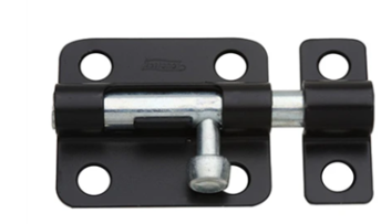 IRON TOWER BOLT 6" BLACK