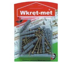 NYLON PLUG & CHIPBOARD SCREW 6X30 6MM 25PCS