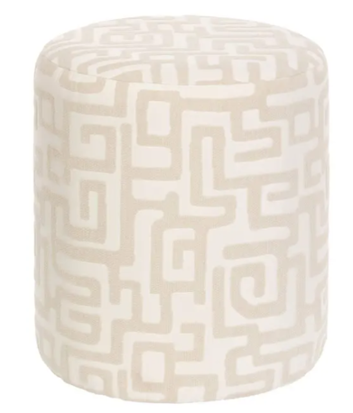 DELOR MOD WHITE POUF