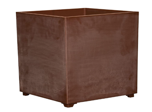 CUBIC POT 40X40CM WITHOUT HOLES TERRACOTTA