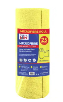 SUPER KLIN MICROFIBRE ROLL 25PCS