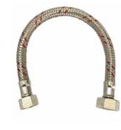 FLEXIBLE PRESSURE 1/2"X3/8"X80CM FEMALE/FEMALE