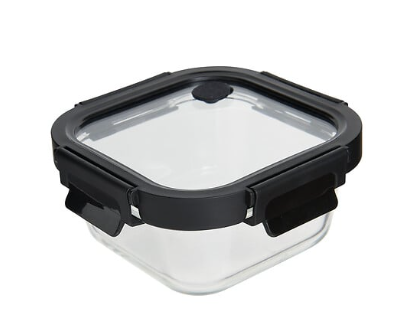 CLIPEATPLUS SQUARE BOX 0.5L GLASS