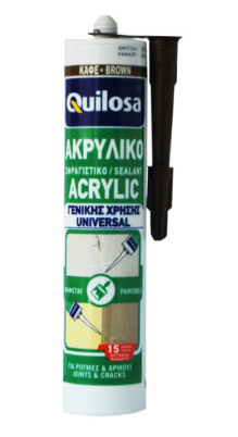SEALANT ACRYLIC UNIVERSAL BROWN 300ML QUILOSA