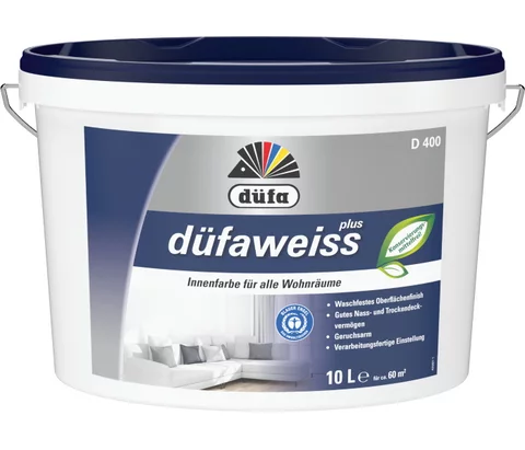 INTERIOR PAINT PREMIUM WHITE D400 10LTR DUFA