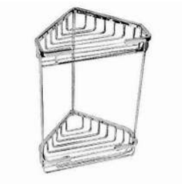 DOUBLE CORNER BASKET NICKEL