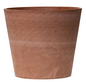 TRUNCATED CONE POT 50CM BROWN