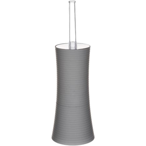 TOILET BRUSH PS STRIPE GREY