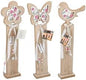 DECO STAND 18X53X6CM 3ASS 12 2,39 WOOD FLOWER, BUTTERFLY, BIRD HT