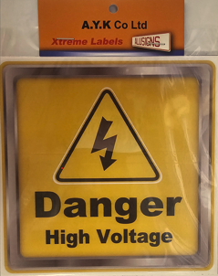 SIGN "HIGH VOLTAGE" 16X16