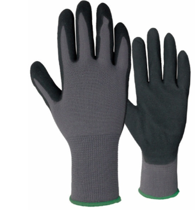 ELTECH NITRILE GLOVES BLACK 9