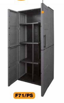 PLASTIC CABINET FULL HEIGHT 68X37X163CM