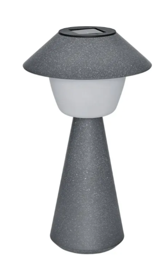 DAMON GREY SOLAR LAMP OUT H32