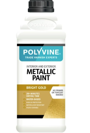 METALLIC PAINT BRIGHT GOLD 1L