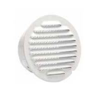 VENTILATION GRILL ALUMINIUM TO TUBE ? OUTSIDE 11CM RECESS MOUNTING + NET WHITE