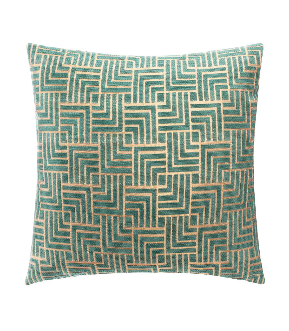 CUSHION COVER GEOMETRIC GREEN 40X40