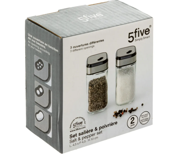 LOT JARS S/P X2 GLASS+SS