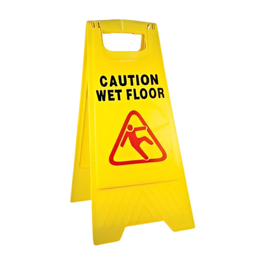 PLASTIC A-FRAME SIGN WET FLOOR