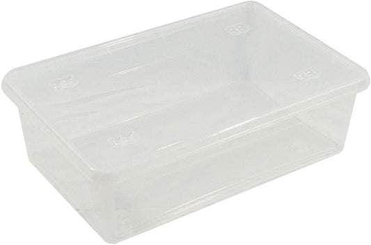 MULTIUSE BOX PLASTIC 585X390X117MM TRANSPARENT BOTTOM+COVER