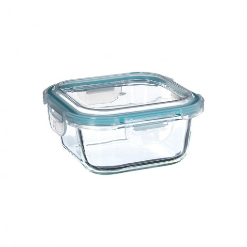 SQUARE GLASS BOX CLIPEAT 530ML