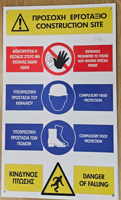 SIGN SAFETY POINTS [CONTRACTORS] 60X30