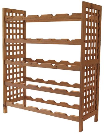 WINE RACK WOOD 25 BOTTLES