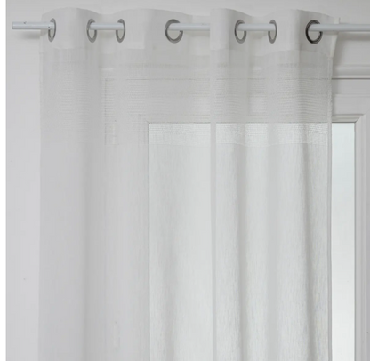 NET CURTAIN SAB WHITE 140X240