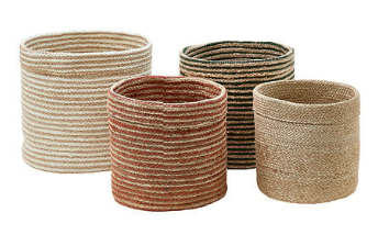 ROUND JUTE BASKET TITO X4