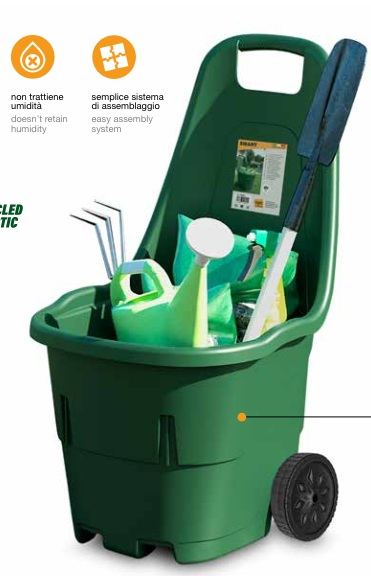 PP GARDEN TROLLEY WITH WHEELS