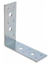 WIDE ANGLE BRACKET 70X70X40X3MM NICKEL