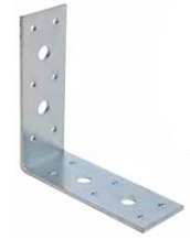 WIDE ANGLE BRACKET 110X110X40X3MM NICKEL