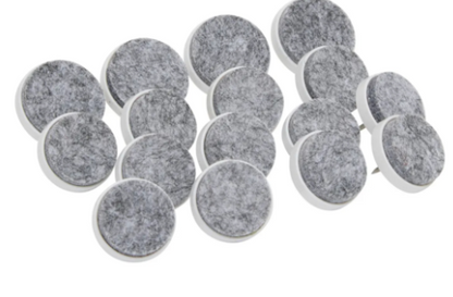 16 PACK FELT NAIL PADS