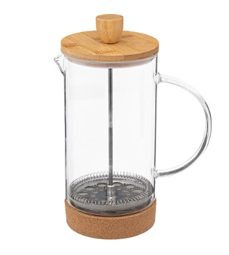 BAMBOO GLASS COFFEE MAKER 1L