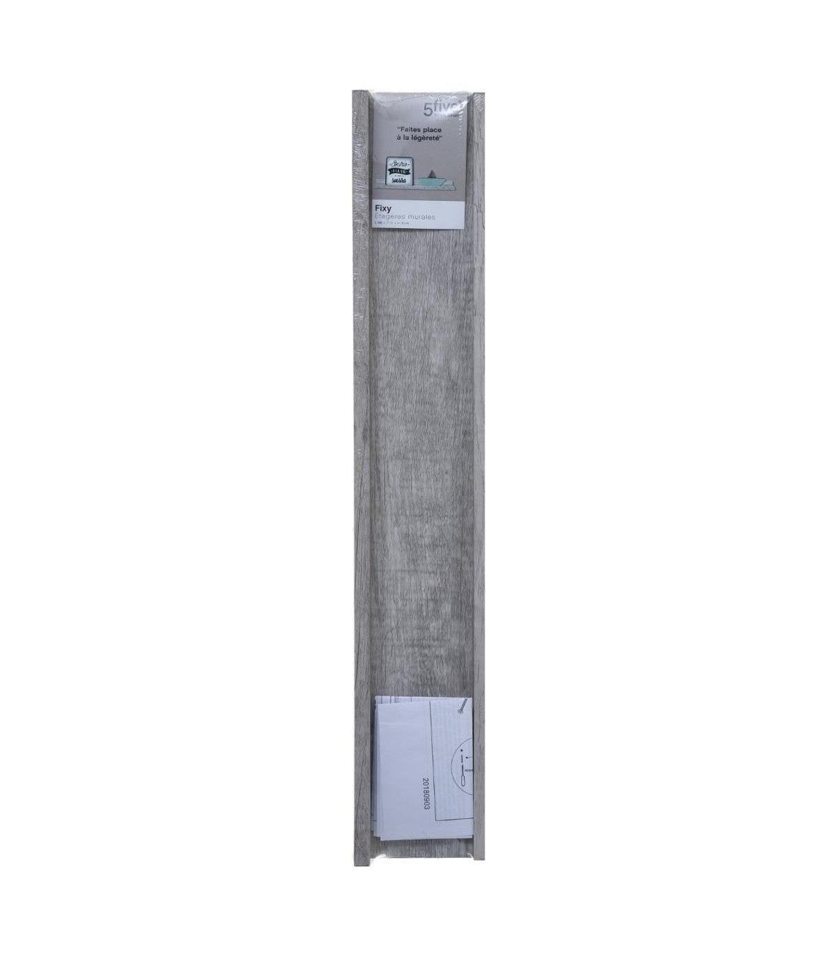 WALL SHELF TABLE OAK GREY