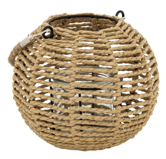 NATURAL ROUND LANTERN MATY H15