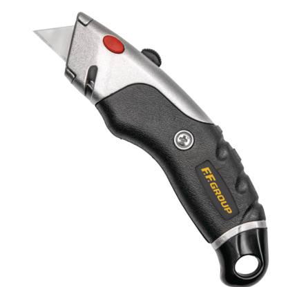 ALUMINIUM UTILITY KNIFE WITH 5 BLADES FF GROUP