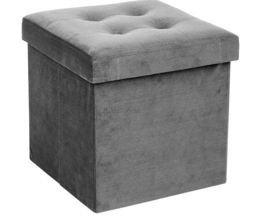 LYSANDRE GR VEL FOLD OTTOMAN