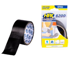 HPX CLOTH TAPE BLACK 50MMX5M